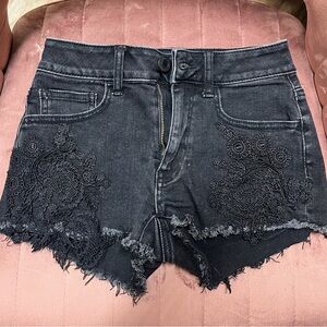 Black American Eagle Shorts 
Super super stretch
